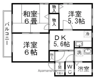 DIAS ・FONTANA【2階】の間取り