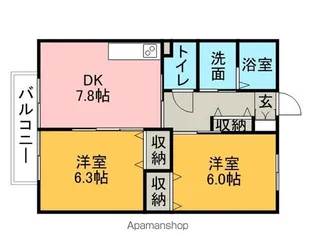 ファミーユ長根【1階】の間取り