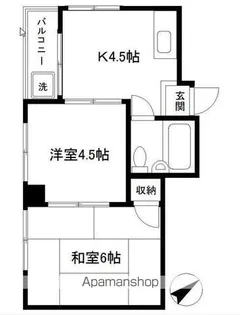 ハイツ西口【2階】の間取り