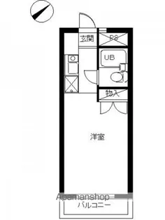スカイコート淵野辺第4【204号室号室】の間取り
