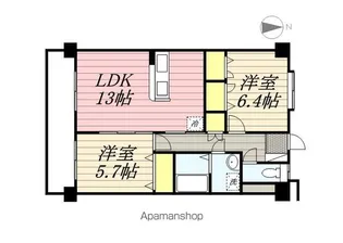 リージェンシー土井【205号室】の間取り