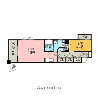 ディー・ウイングタワー【1211号室】の間取り