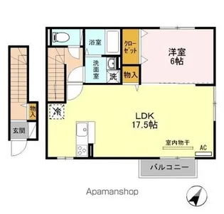 クリプトン B【2階】の間取り