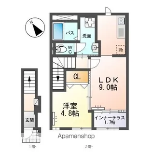 アーバンスカイM【2階】の間取り
