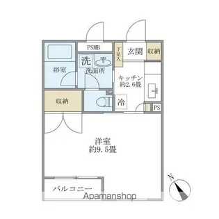 しむらハイツ【1階】の間取り