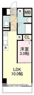 LUANA・AIR・RESIDENCE錦町【6階】の間取り