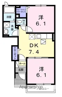 GRACE GARDEN B【1階】の間取り