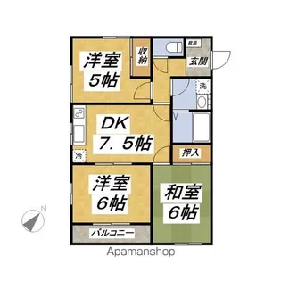 メゾン・ボナール【205号室】の間取り