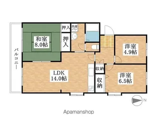サニーコート西春【202号室】の間取り