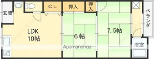 大繁ハイツ【2階】の間取り