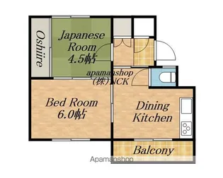 ビレッジハウス手稲4号棟【307号室】の間取り
