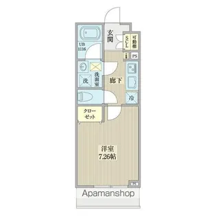 リシェス名古屋山王ウエスト【3階】の間取り