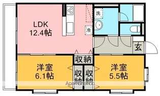 リリーヴィレッジWEST【5階】の間取り