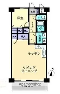 マリオン栗林公園【5階】の間取り