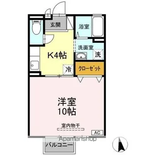 ウィルコート水道橋 C【2階】の間取り