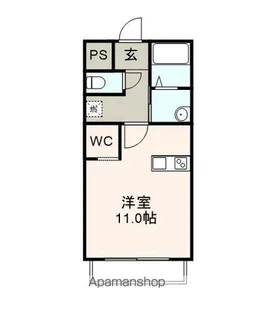 ハイマートJJ【202号室】の間取り
