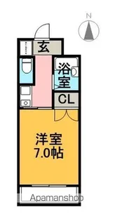 ガウディ白山【3B号室】の間取り