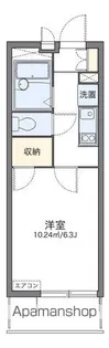 レオパレス植田南【1階】の間取り