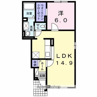 クレストール【1階】の間取り