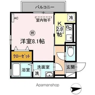 アウローラY【1階】の間取り