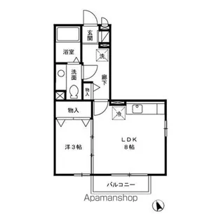 メゾンドテポーレ【2階】の間取り