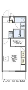 レオパレスディアコート【107号室】の間取り