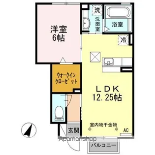 ピソ コモド A【1階】の間取り