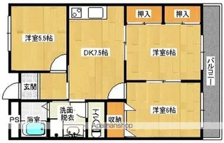 サン・オーレ葦陽【3階】の間取り