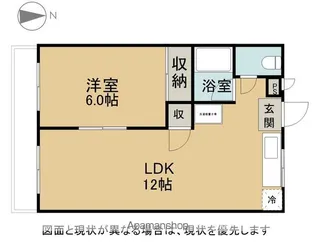 メゾンながつじB棟【203号室】の間取り