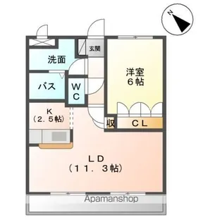 コンフォルト【1階】の間取り