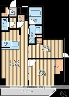 CITYLUXYOKOHAMA【6階】の間取り
