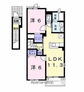 アニメート・S Ⅰ【2階】の間取り