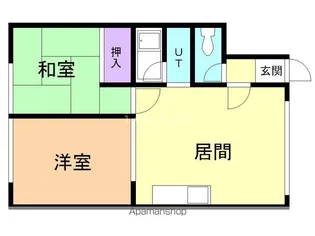 コーポかんの【2階】の間取り