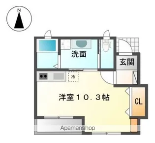 シャルマンN【103号室】の間取り