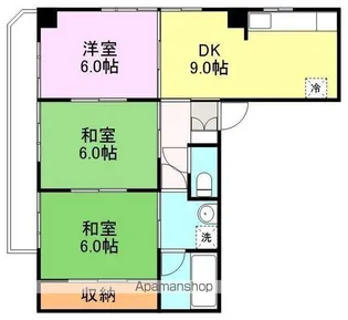 クリスタルパレス国分町【401号室】の間取り