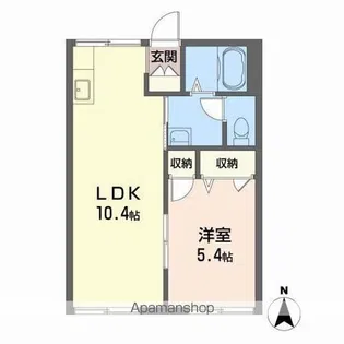 チューリップハイツ A棟【2階】の間取り