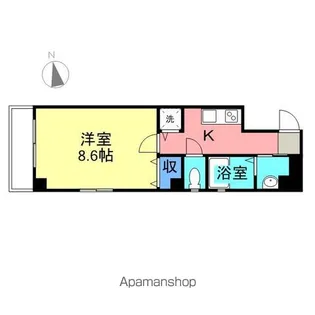 ベルメゾンルミエール【602号室】の間取り