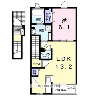 ノーブルM【2階】の間取り