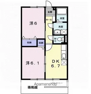 センチュリー21 A【1階】の間取り