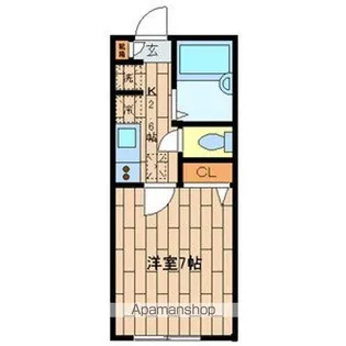 シェソワボヌール【1階】の間取り