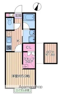 東京都江戸川区篠崎町8丁目【アパート】の間取り