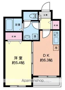 マイメゾン八幡【1階】の間取り