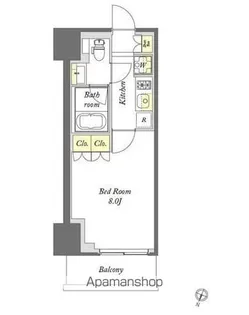 プライムメゾン千葉新町【4階】の間取り