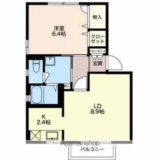 ディアス穂高【202号室】の間取り