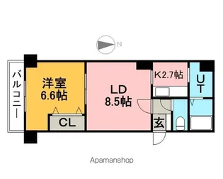 ROYAL HYATT(ロイヤルハイアット)【4階】の間取り