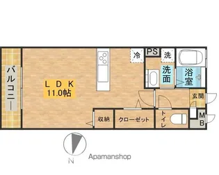 アインス フォーゲル【3階】の間取り
