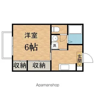 グリーンヒルズ松が谷【102号室】の間取り