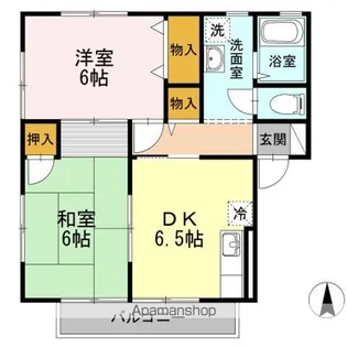 セントパークハイツ B【1階】の間取り