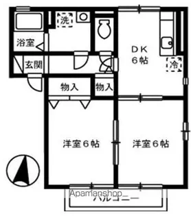 ルピナ深津【1階】の間取り
