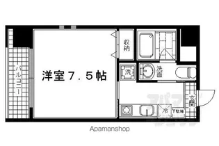 HF河原町二条レジデンス【801号室】の間取り